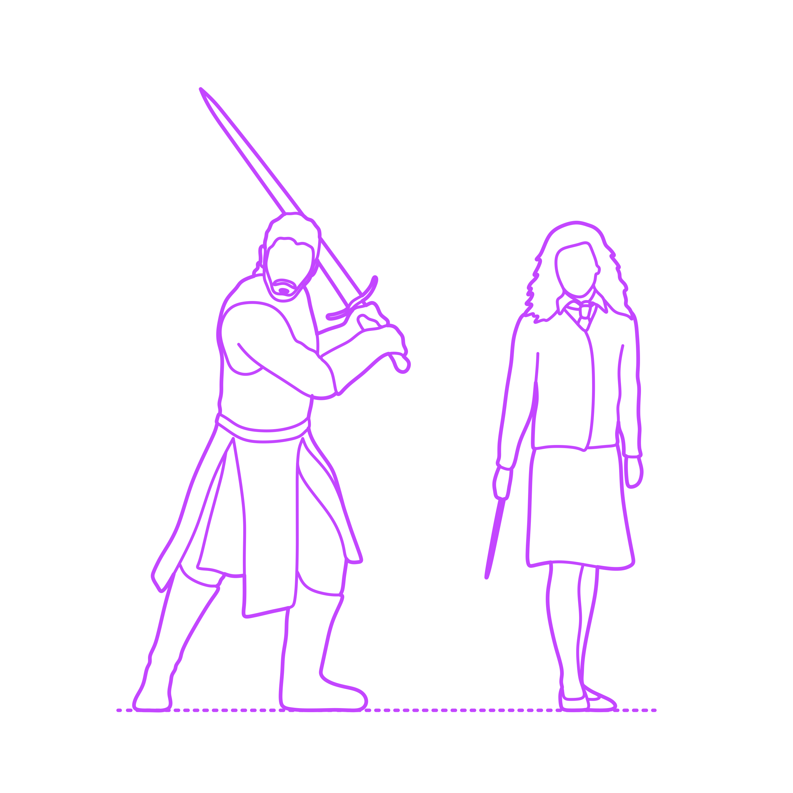 Pop Culture Genres Fantasy Outline Icon Svg Set Free Vectors